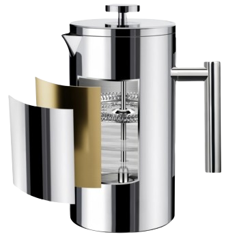 1L French Press Coffee Maker Double Wall Insulation Coffee Press