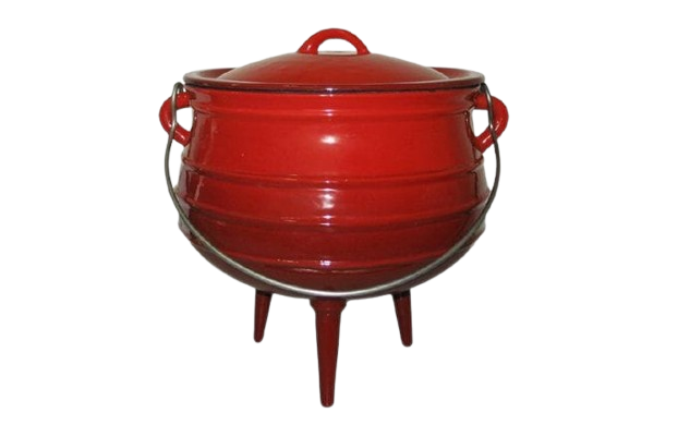 ADVNTRS No. 3 Enamel Potjie Pot Red